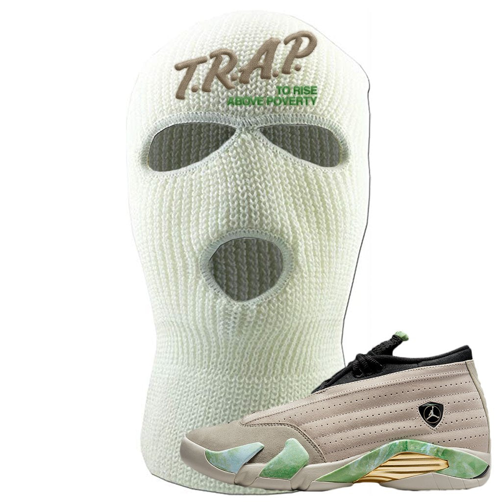 Fortune Low 14s Ski Mask | Trap To Rise Above Poverty, White