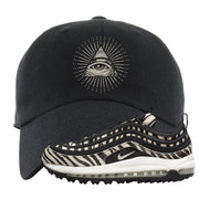 Zebra Golf 97s Dad Hat | All Seeing Eye, Black