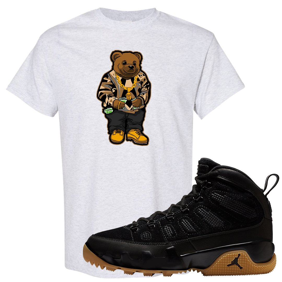 NRG Black Gum Boot 9s T Shirt | Sweater Bear, Ash