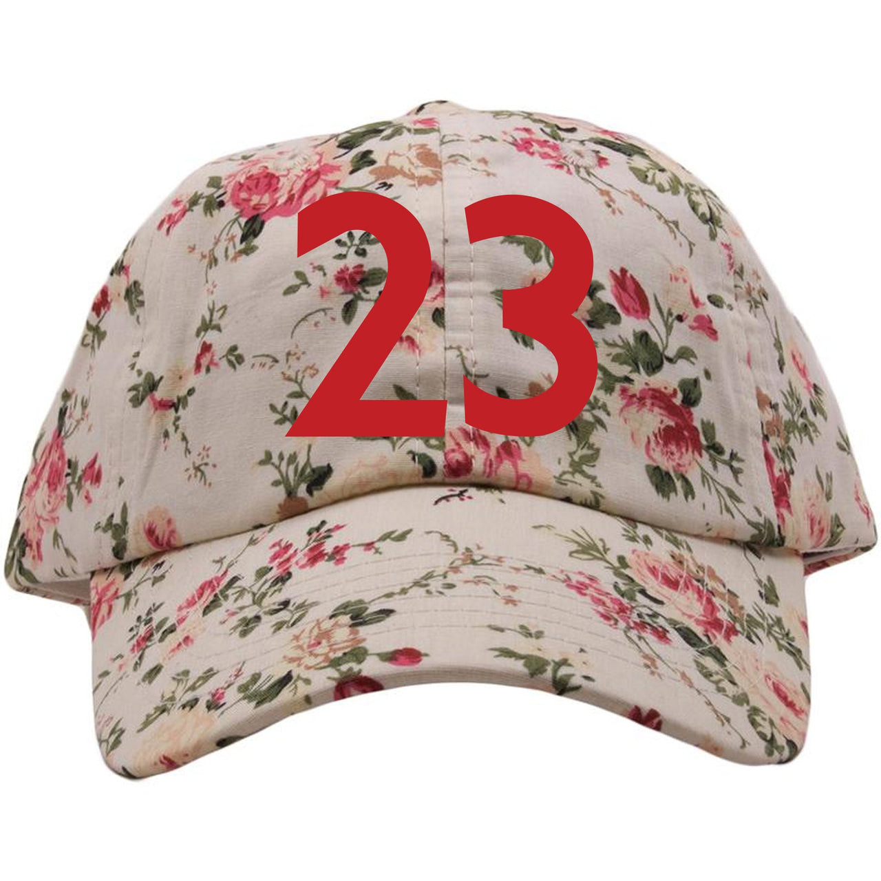Chinese New Year 12s Dad hat | 23, Cream Floral