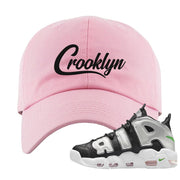 Black Silver Uptempos Dad Hat | Crooklyn, Light Pink