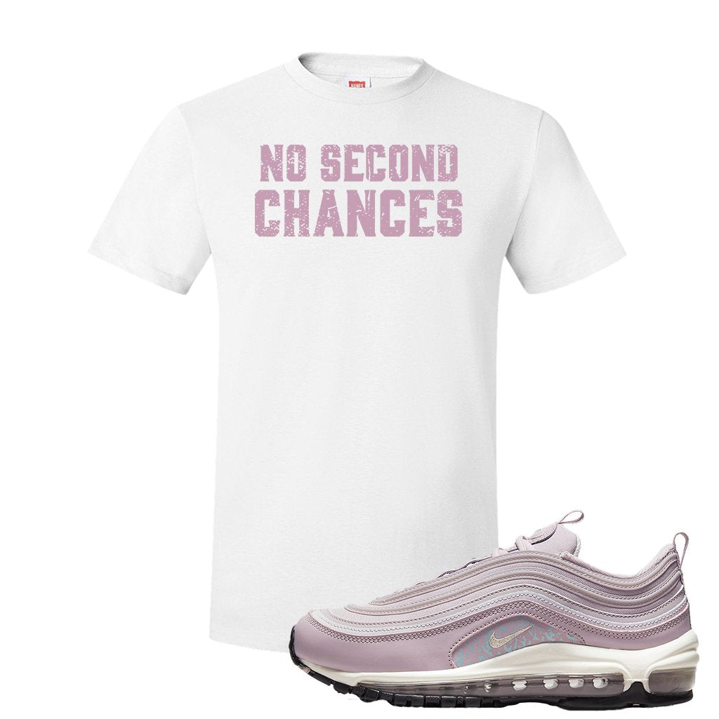 Pastel Purple 97s T Shirt | No Second Chances, White