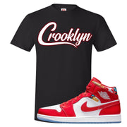 Barcelona Sweater Mid 1s T Shirt | Crooklyn, Black