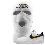 Air Force 1 Low White Gold Ski Mask | Lover, White