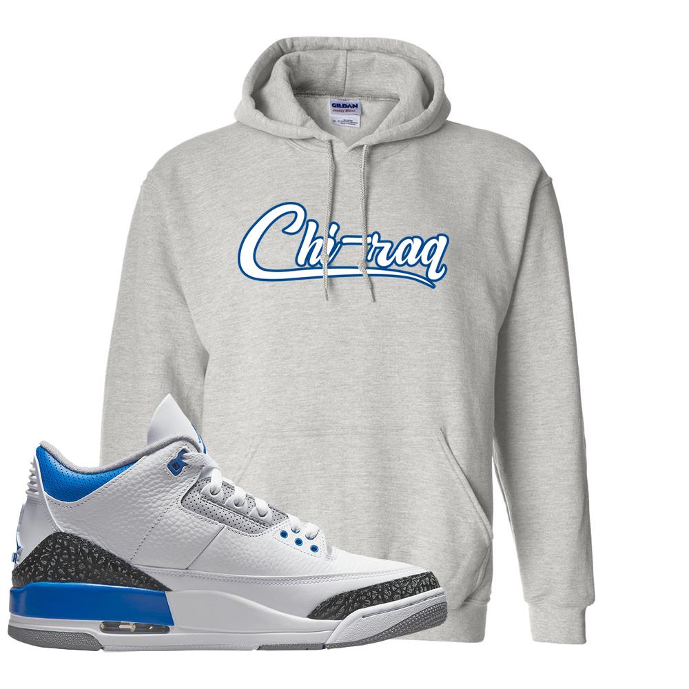 Racer Blue 3s Hoodie | Chiraq, Ash