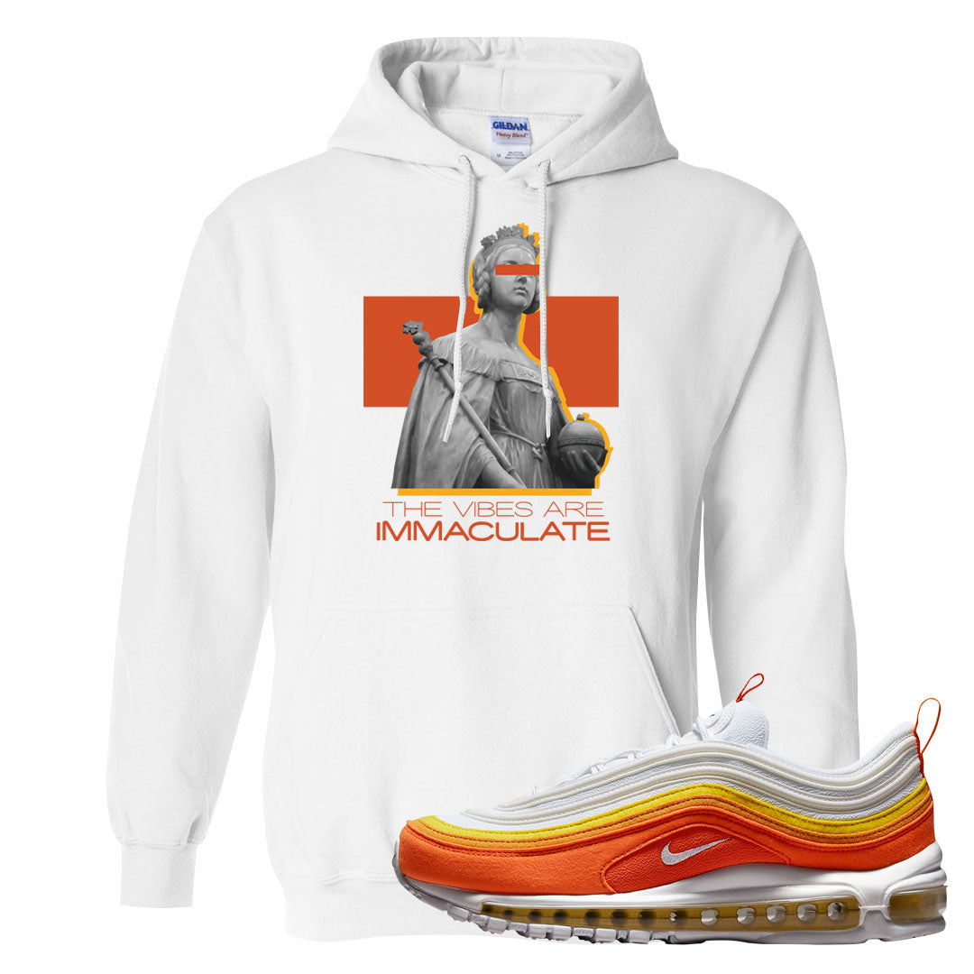 Club Orange Yellow 97s Hoodie | The Vibes Are Immaculate, White