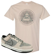 Rocky Earth Low Dunks T Shirt | All Seeing Eye, Sand