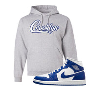 Air Jordan 1 Mid Kentucky Blue Hoodie | Crooklyn, Ash