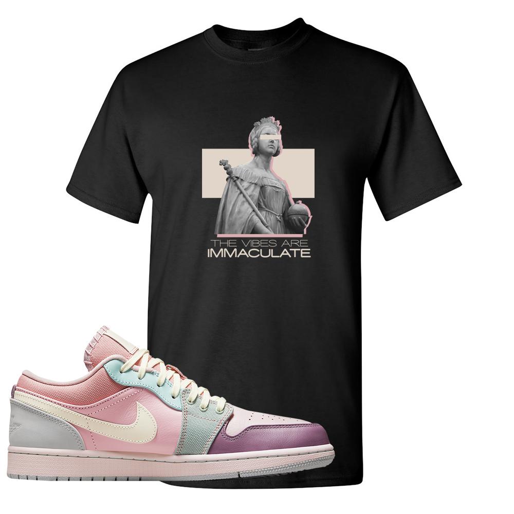 Air Jordan 1 Low Pastel T Shirt | The Vibes Are Immaculate, Black