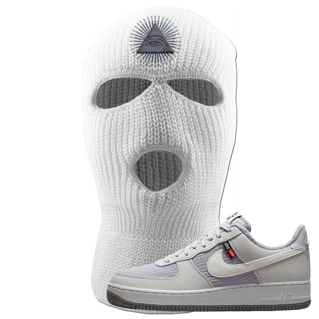 Toasty Low 1s Ski Mask | All Seeing Eye, White