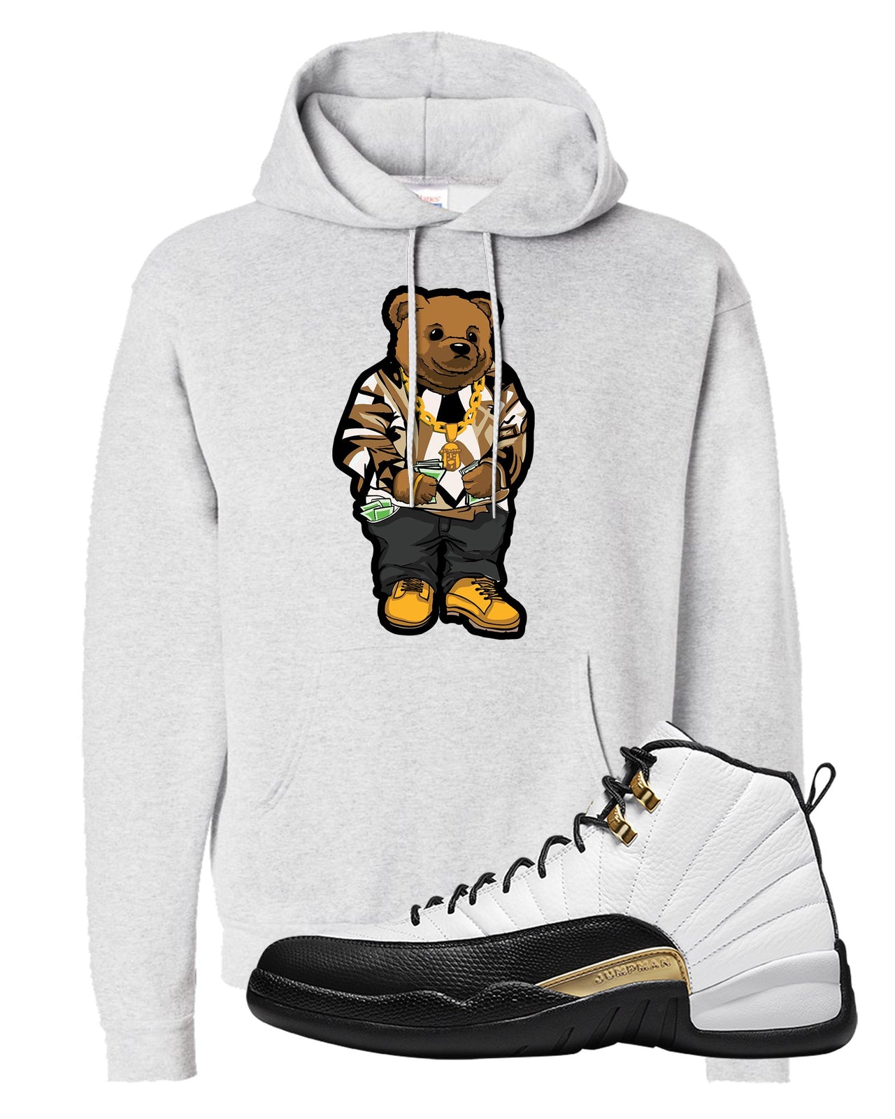 Royalty 12s Hoodie | Sweater Bear, Ash