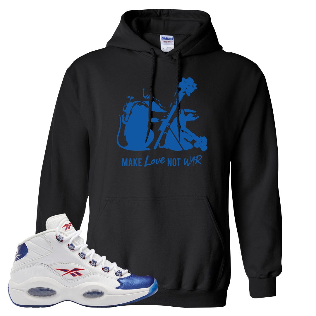 Blue Toe Question Mids Hoodie | Army Rats, Black