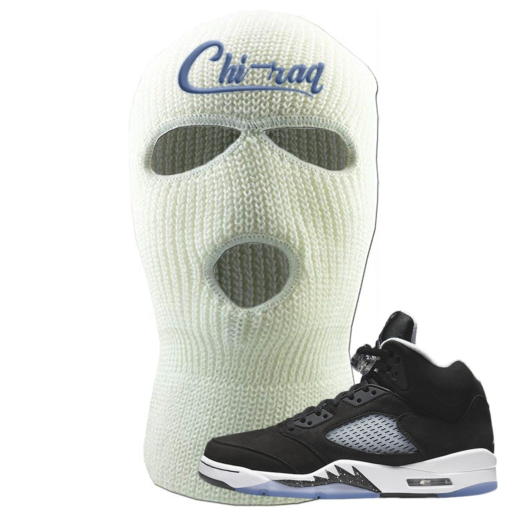 Oreo Moonlight 5s Ski Mask | Chiraq, White