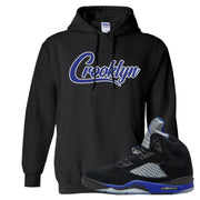 Racer Blue 5s Hoodie | Crooklyn, Black