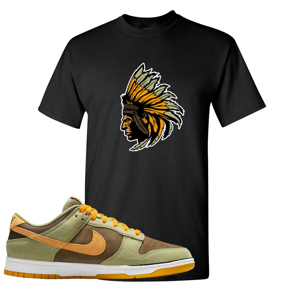 SB Dunk Low Dusty Olive T Shirt | Indian Chief, Black