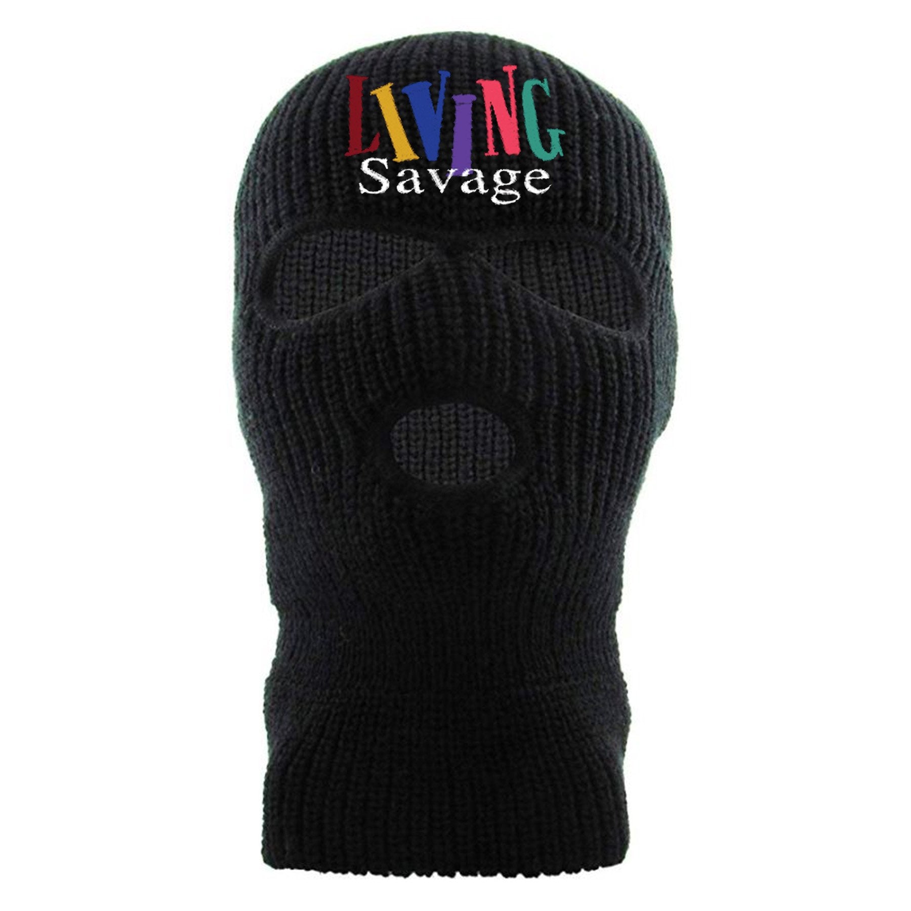 Living Savage Black 3 Hole Ski Mask