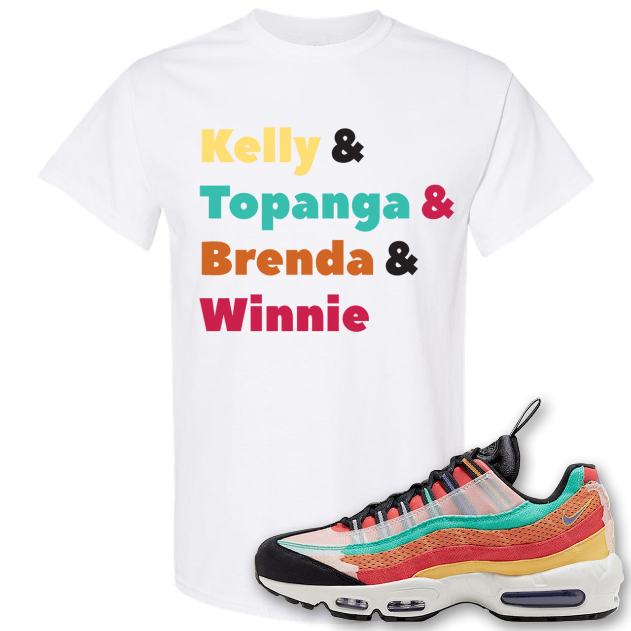 Air Max 95 Black History Month Sneaker White T Shirt | Tees to match Nike Air Max 95 Black History Month Shoes | Kelly And Gang
