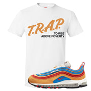 Tan AMRC 97s T Shirt | Trap To Rise Above Poverty, White