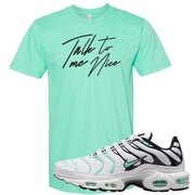 Hyper Jade Pluses T Shirt | Talk To Me Nice, Mint