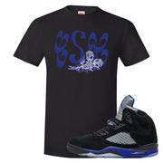 Racer Blue 5s T Shirt | Certified Sneakerhead, Black