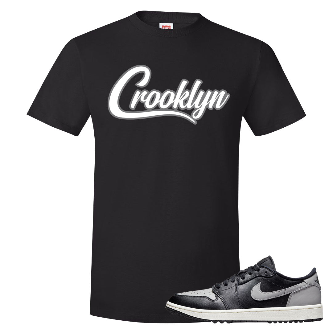Shadow Golf Low 1s T Shirt | Crooklyn, Black