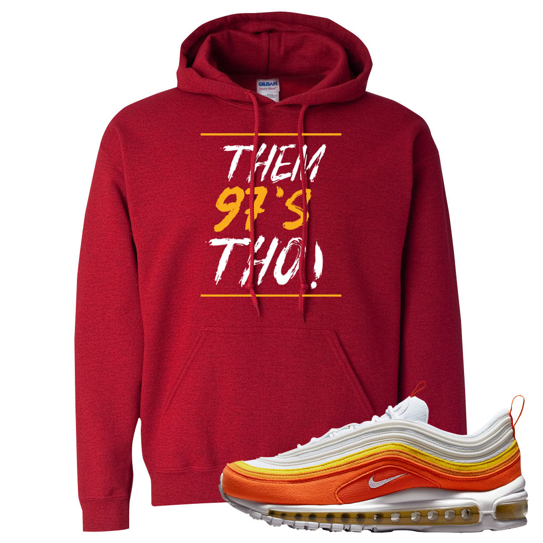 Club Orange Yellow 97s Hoodie | Them 97's Tho, Red