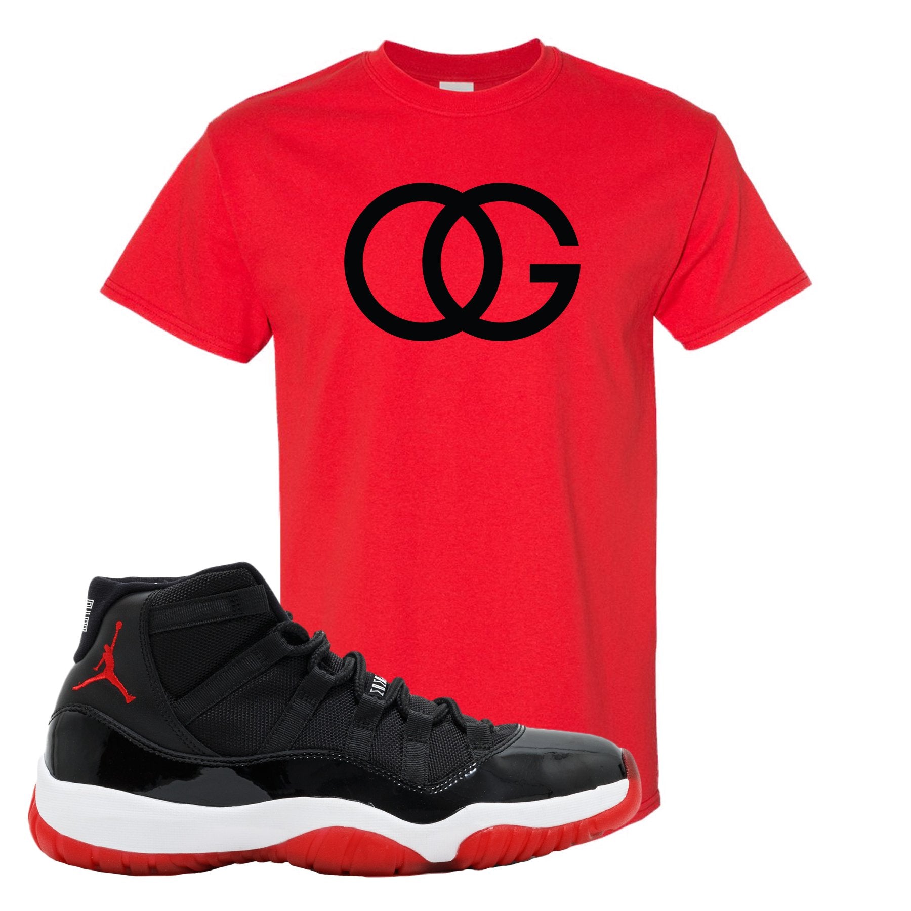 Jordan 11 Bred OG Red Sneaker Hook Up T-Shirt