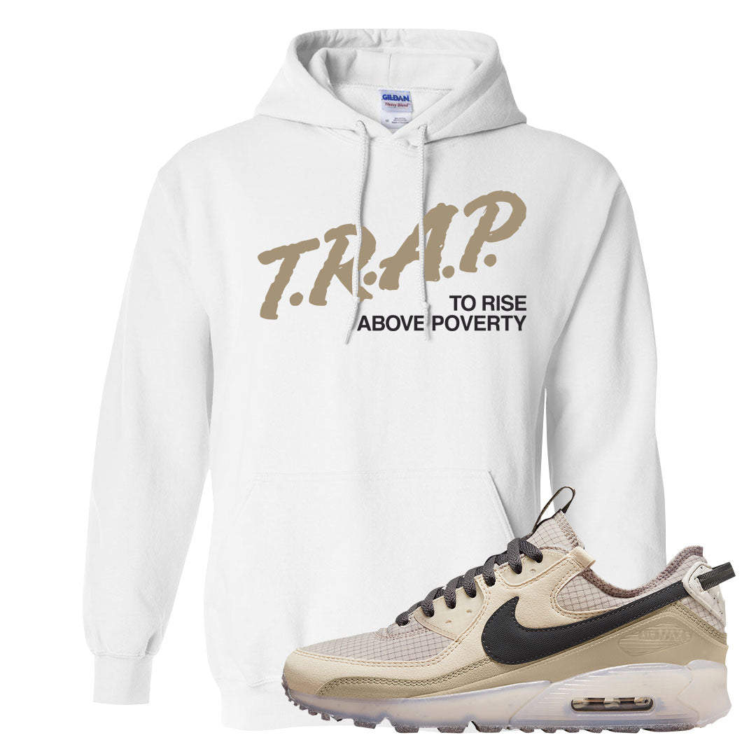Terrascape Rattan 90s Hoodie | Trap To Rise Above Poverty, White
