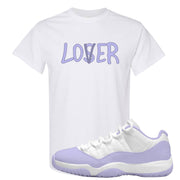 Pure Violet Low 11s T Shirt | Lover, White