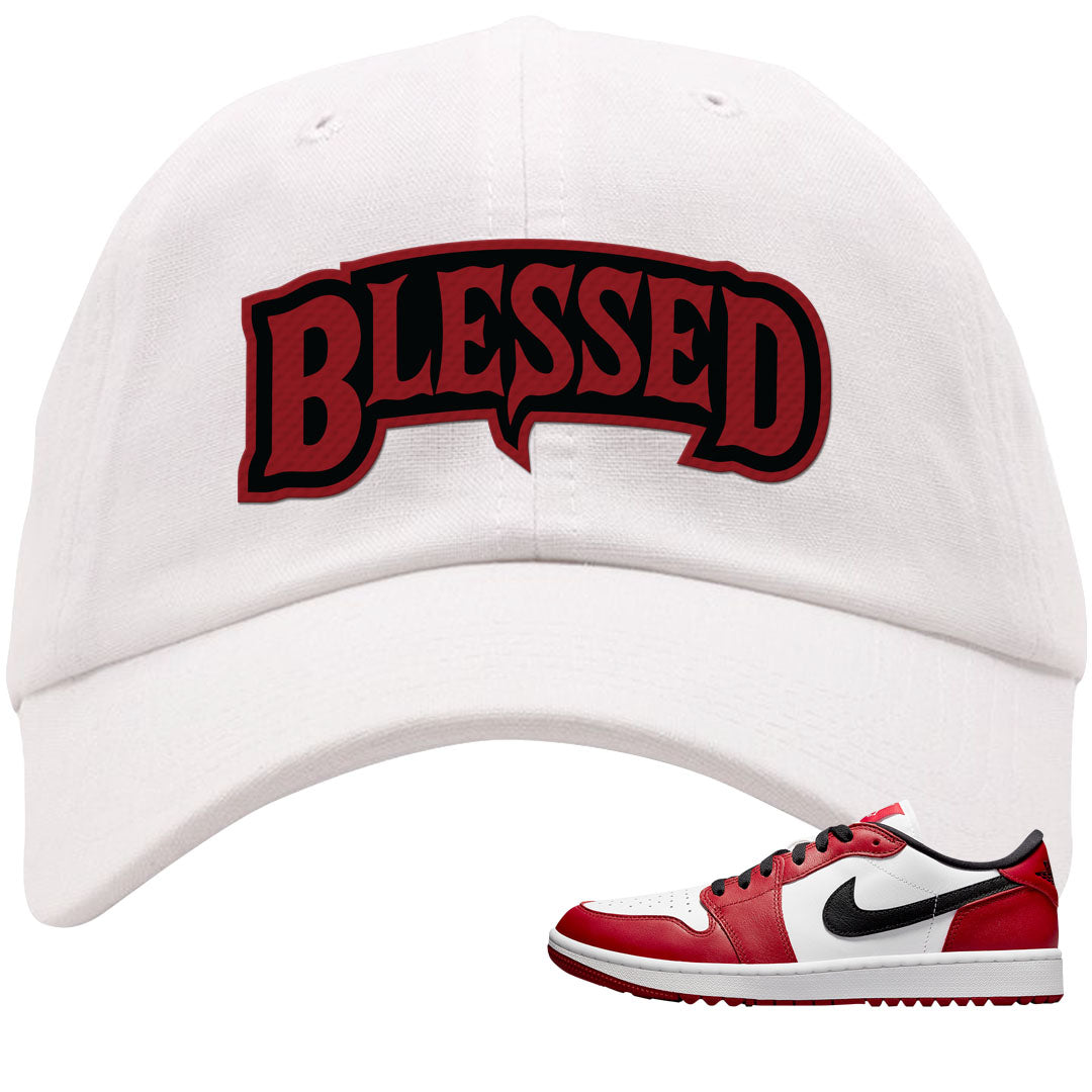 Chicago Golf Low 1s Dad Hat | Blessed Arch, White