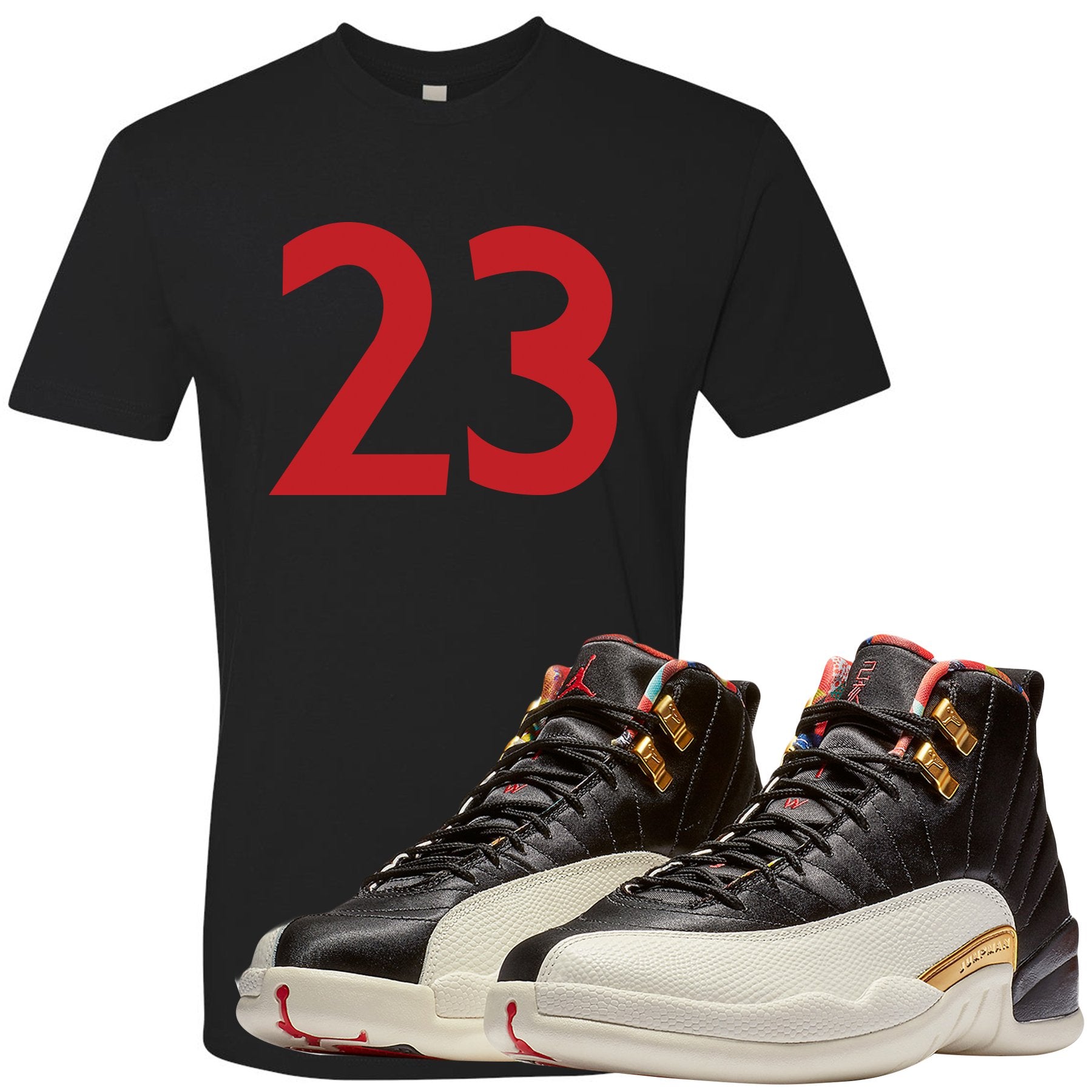 Match your pair of Chinese New Year Jordan 12s with this Jordan 12 Chinese New Year sneaker matching t-shirt