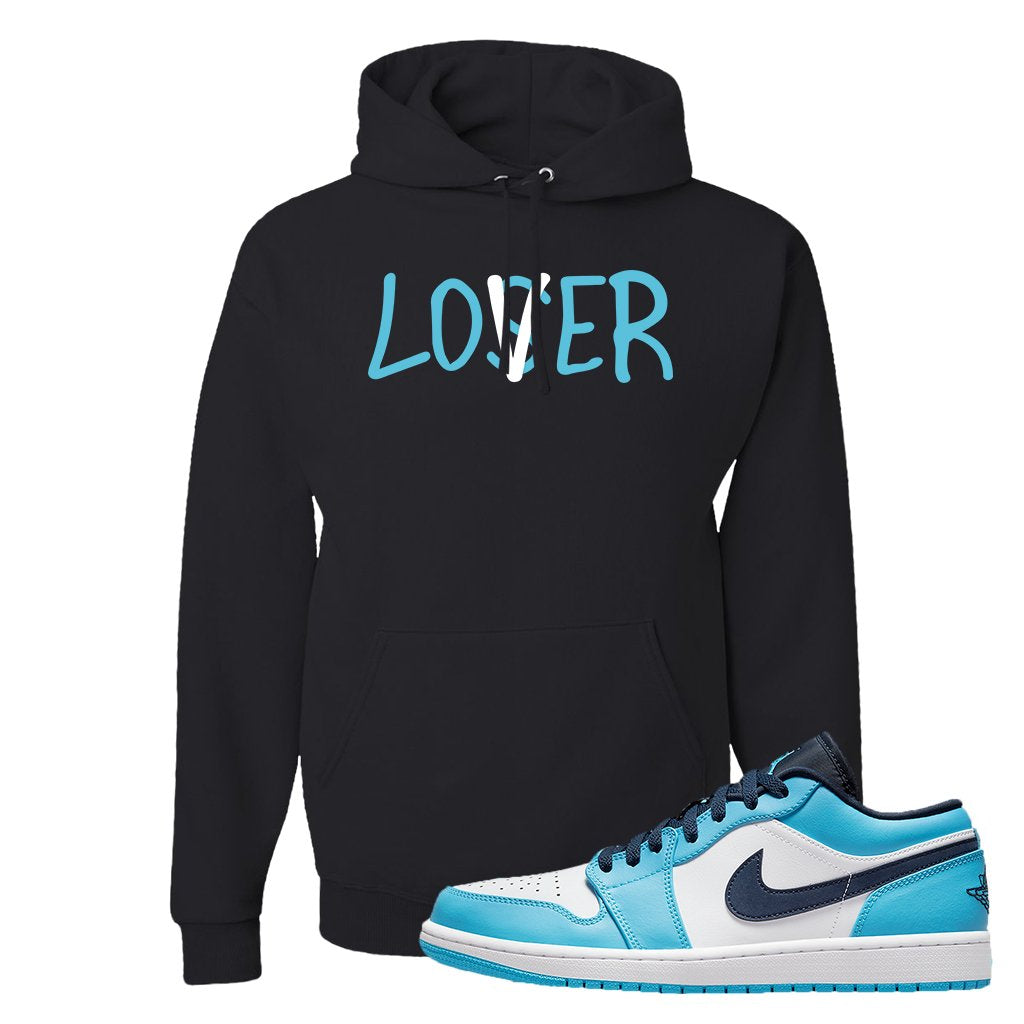 Air Jordan 1 Low UNC Hoodie | Lover, Black