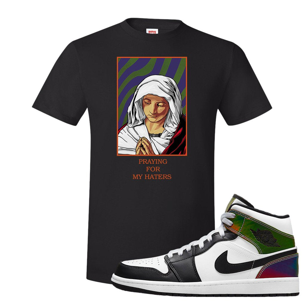 Color Change Mid 1s T Shirt | God Told Me, Black