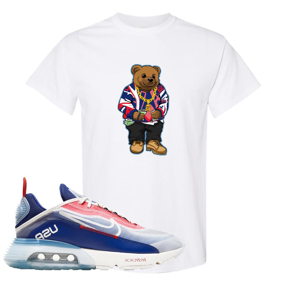 Team USA 2090s T Shirt | Sweater Bear, White