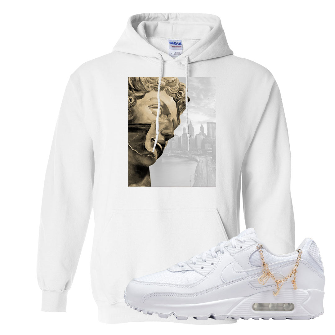 Charms 90s Hoodie | Miguel, White