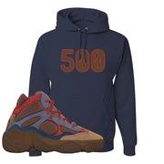 Yeezy 500 High Sumac Hoodie | 500, Navy Blue