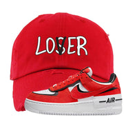 Shadow Chicago AF 1s Distressed Dad Hat | Lover, Red