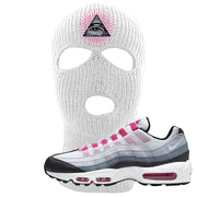 Next Nature Pink 95s Ski Mask | All Seeing Eye, White