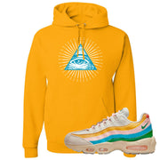 Rise Unity Sail 95s Hoodie | All Seeing Eye, Gold