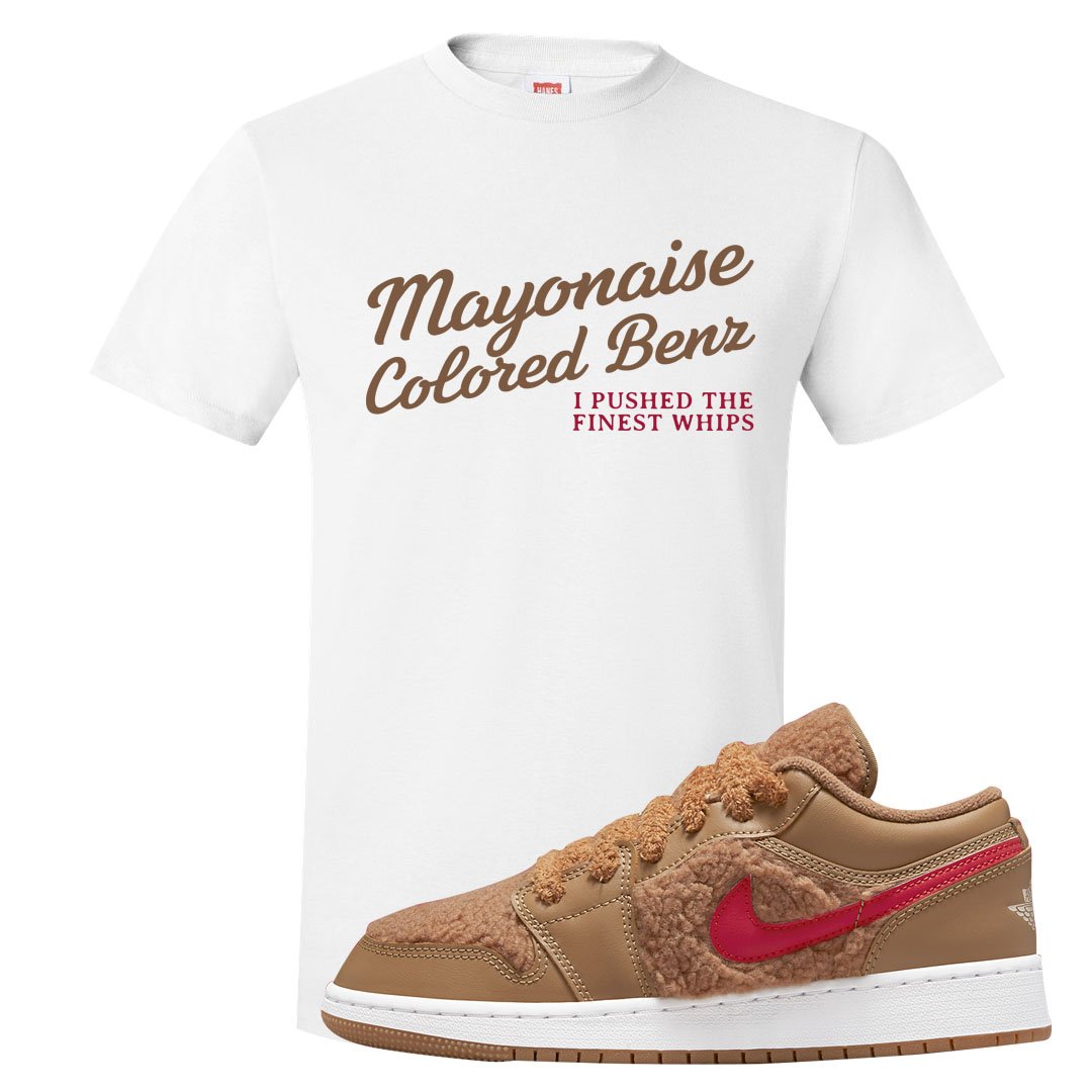 Teddy Bear Low 1s T Shirt | Mayonaise Colored Benz, White