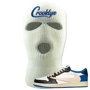 Sail Black Military Blue Shy Pink Low 1s Ski Mask | Crooklyn, White