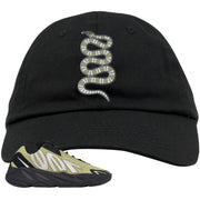 Resin MNVN 700s Dad Hat | Coiled Snake, Black