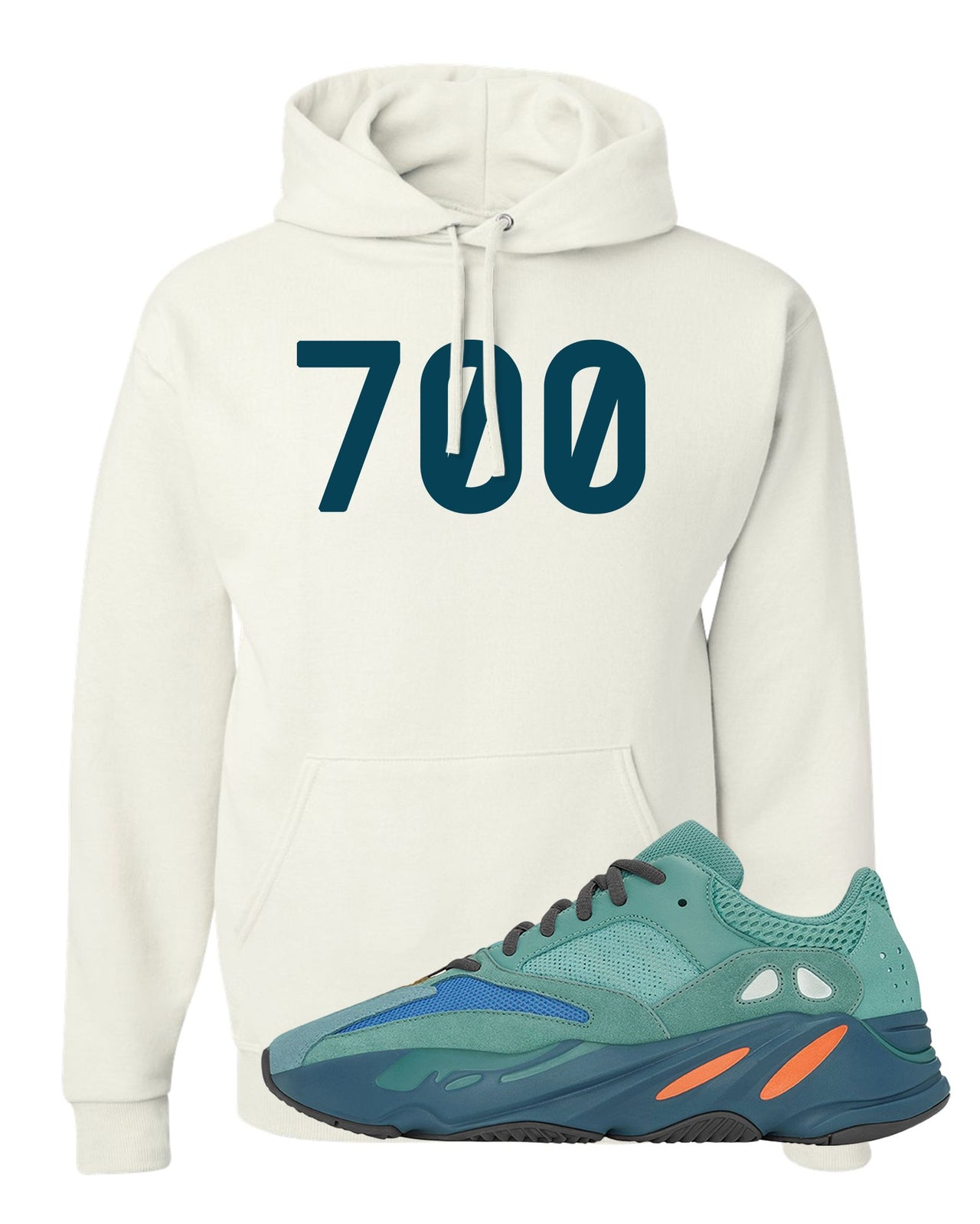 Faded Azure 700s Hoodie | 700, White