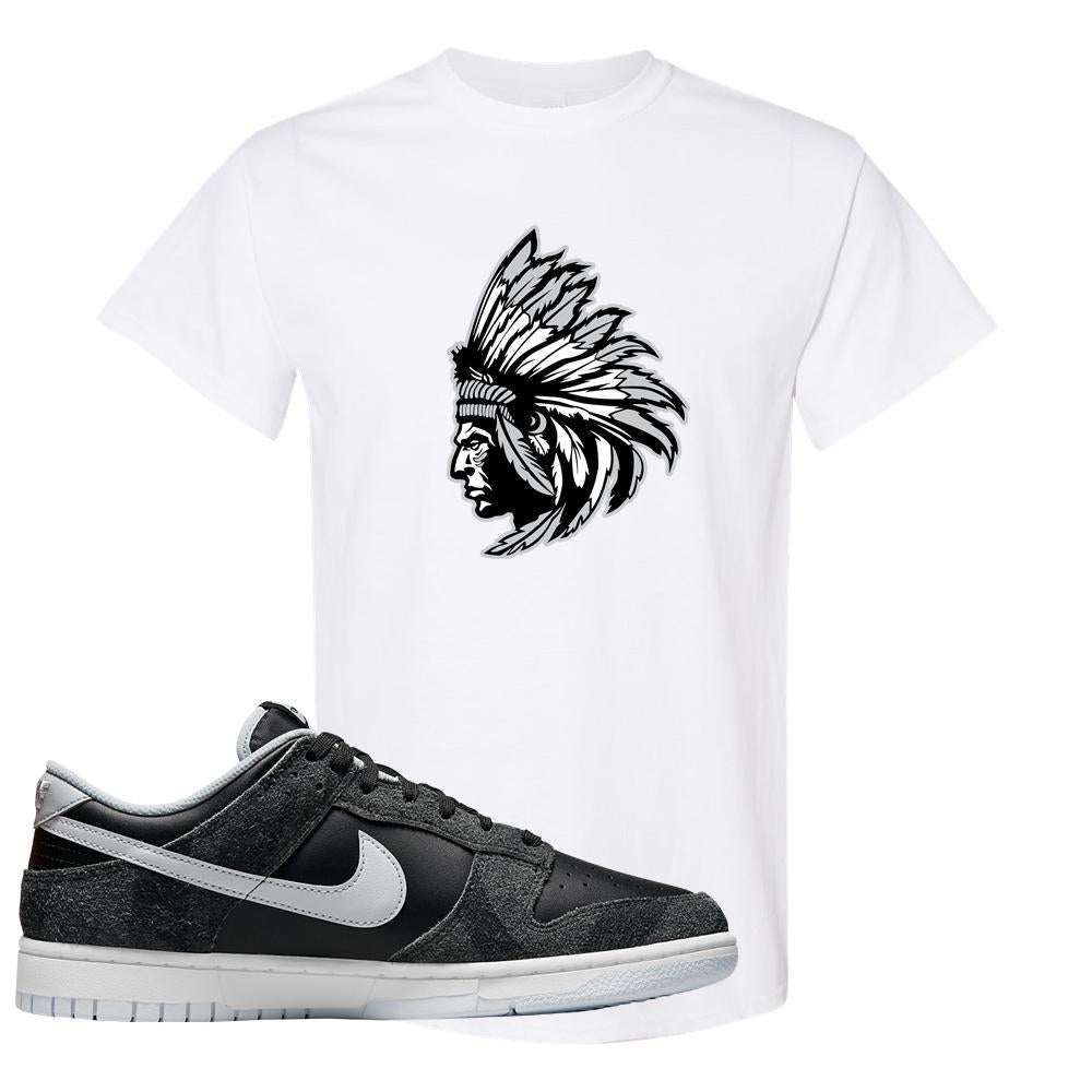 Zebra Low Dunks T Shirt | Indian Chief, White