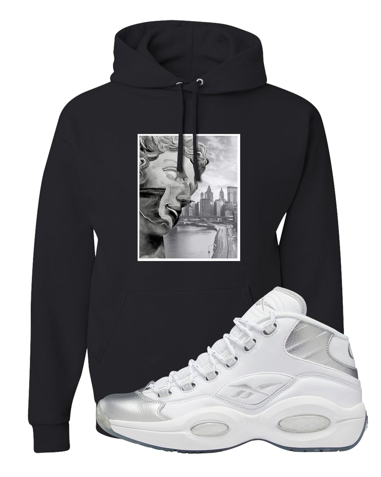 25th Anniversary Mid Questions Hoodie | Miguel, Black