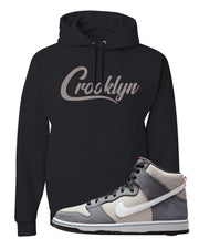 Medium Grey High Dunks Hoodie | Crooklyn, Black