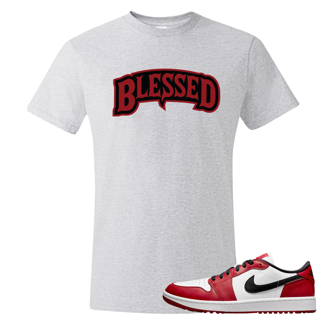 Chicago Golf Low 1s T Shirt | Blessed Arch, Ash