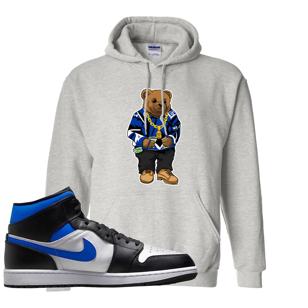 Air Jordan 1 Mid Royal Hoodie | Sweater Bear, Ash