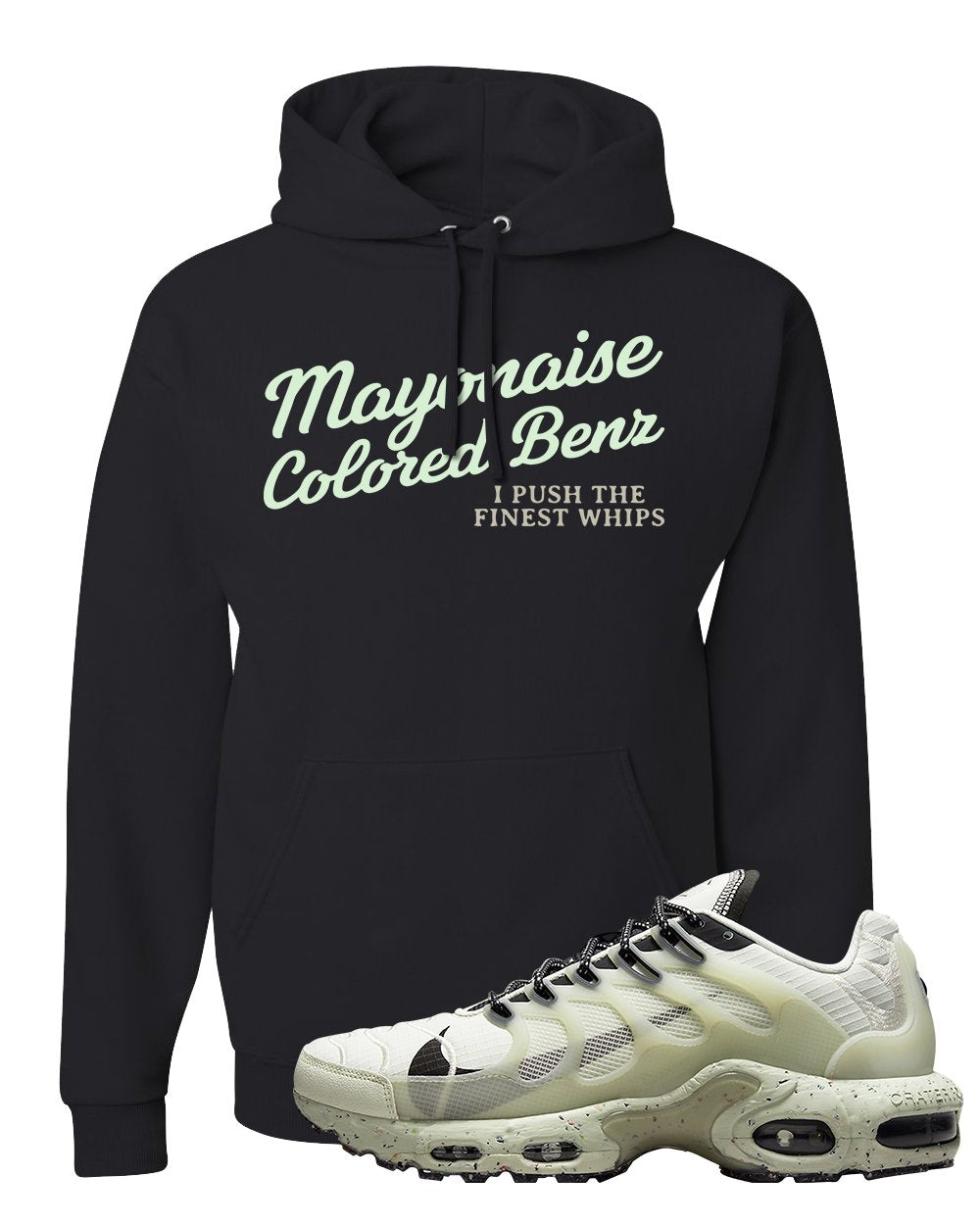 Terrascape Light Bone Pluses Hoodie | Mayonaise Colored Benz, Black