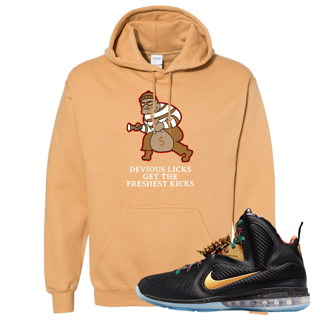 Throne Watch Bron 9s Hoodie | Devious Licks, Old Gold